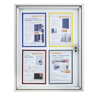 MAGNETOPLAN Vetrina CC 1150x1125x65mm 1214300 Outdoor, magnetico 12x A4