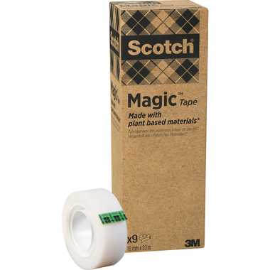 SCOTCH Magic Tape 900 19mmx33m 900-9 transparent 9 Rollen
