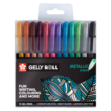 SAKURA Gelly Roll 0.5mm POXPGBMET12 Metallic ass. 12 pezzi