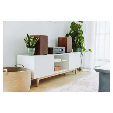 Pure Micro-HiFi Anlage Classic Stereo Schwarz/Walnuss