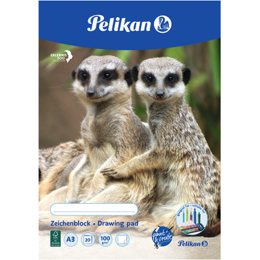 PELIKAN Blocco da disegno A3 224840 ass., 100gr. 20 fogli