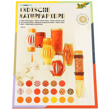 FOLIA Bloc de papiermotifs 550402 Colours of Indiamubai