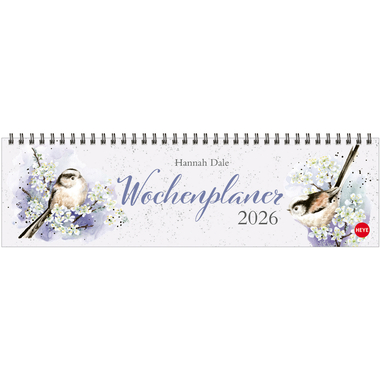 HEYE Cal. de bureau Hannah 2026 23475+26 1S/1P AL 32.5x9.3cm