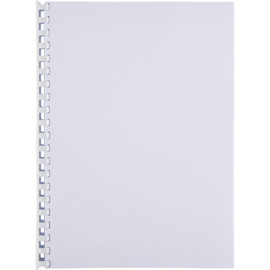 GBC Baguettes de reliure 16mm A4 4028610 blanc, 21 anneaux 100 pcs.