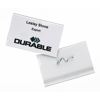 DURABLE Namensschild 860419 90x54mm 10 Stück