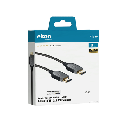 HDMI Typ A Ferritkabel für 8K Ultra HD Auflösung | Ekon