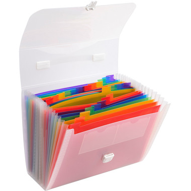 EXACOMPTA Cartella archivio Crystal A4 55698E trasparente 24 comp.