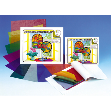 URSUS Carta trasparente 20×30cm 1890099 42g, 10 colori ass.