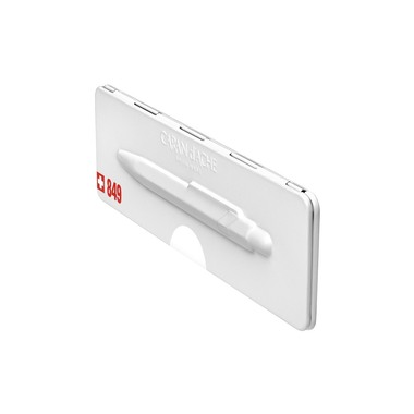 CARAN D'ACHE Penna a sfera 849 Pop Line 849.502 opaco bianco, c.astuccio met.