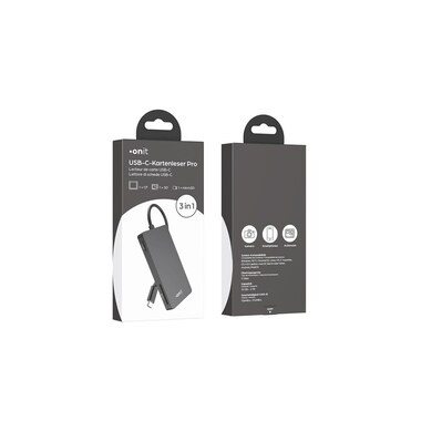 onit Card Reader Extern Par USB-C 3 en 1