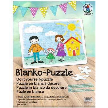 URSUS Puzzle blanco 29x37cm 8260000 blanc 72 pcs