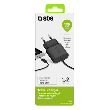 Micro USB Travel charger with European socket