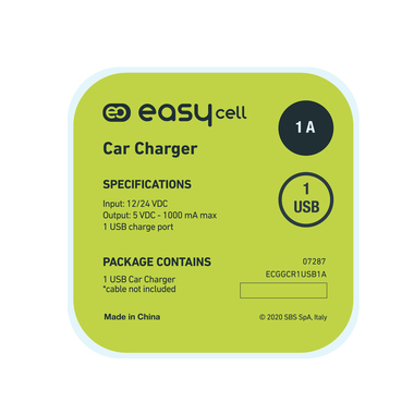 Chargeur auto 1xUSB-A