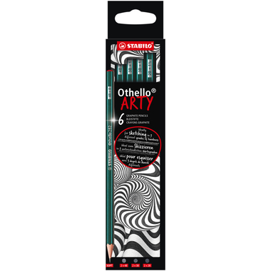 STABILO Crayons Othello Arty Soft 282/6-21-1-2 4B, 3B, 2B 6 pcs.