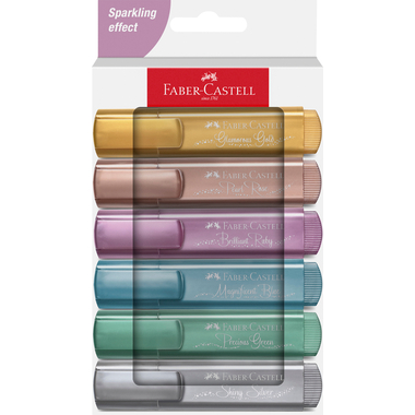 FABER-CASTELL Textmarker TL 46 254676 Metallic 6 pièces