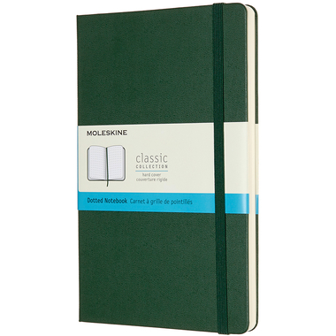 MOLESKINE Carnet HC L/A5 629094 pointé, vert, 240 pages
