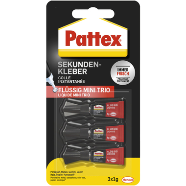 PATTEX Superglue Mini Trio PSMT3 liquido 3x1g