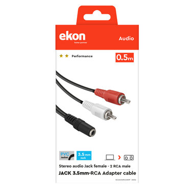 Câble audio Jack 3,5 mm et RCA | Ekon
