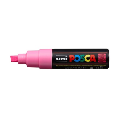 POSCA Marker 8mm PC-8K F.PINK fluo rosa, Keilspitze