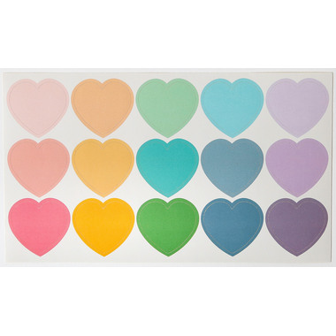 I AM CREATIVE Sticker Herz, 4087.83 matt, 4 Blatt