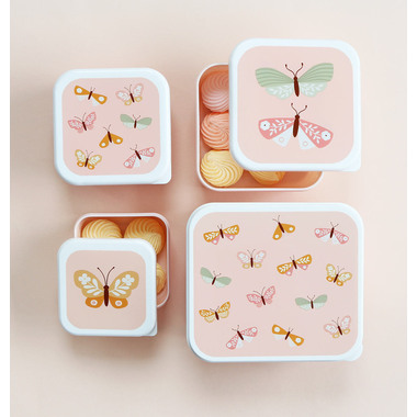 ALLC Lunch & Snackbox Set SBSEBU42 Butterflies
