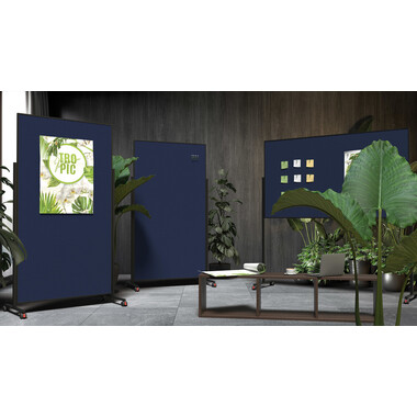 MAGNETOPLAN Design Lavagna Present. VP 1181214 blu scuro, feltro 1000x1800mm