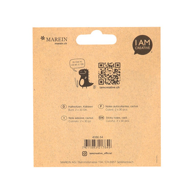 I AM CREATIVE Sticky Notes 4086.84 Kakteen 60 Blatt