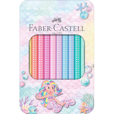 FABER-CASTELL Farbstift Jumbo Sparkle 210910 pastell 10 Stück