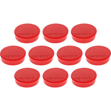 MAGNETOPLAN Magnet Discofix Hobby 24mm 1664506 rot, ca. 0.3 kg 10 Stk.