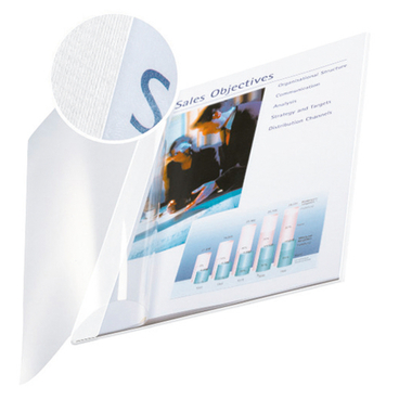 LEITZ Cartellina rigelat. 7mm A4 73990001 bianco 10 pezzi