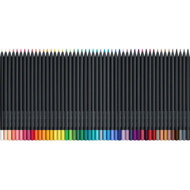 FABER-CASTELL Farbstifte Black Edition 116450 Kartonetui 50er
