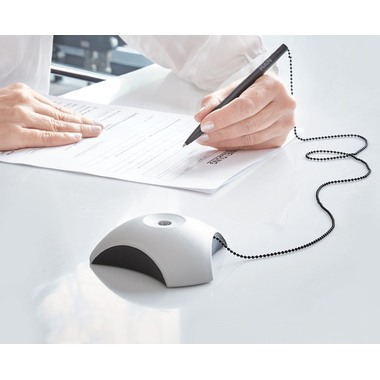 HAN Kugelschreiberhalter DELTA 6.35 59x150x59mm, schwarz/blau