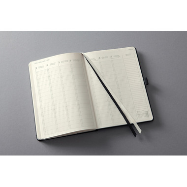 CONCEPTUM Calendrier semainier 2026 C2618 1S/2P noir 31.5x22.5cm