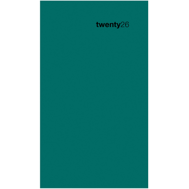 BIELLA Taschenagenda Colorful 2026 830760090026U 1W/2S petrol ML 8.7x15.3cm