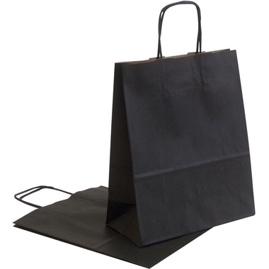NEUTRAL Tragtaschen Allegra schwarz SDF22-798 Kraft,110g, 22x10x27cm 25 Stk.