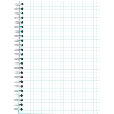 RHODIA Bloc à spirales Couleurs A5 118102C bleu, carreaux 60 feuilles
