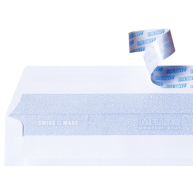 METTLER Couvert ohne Fenster C5 8066-100-S30 100g, hochweiss, Kleber 30 Stk