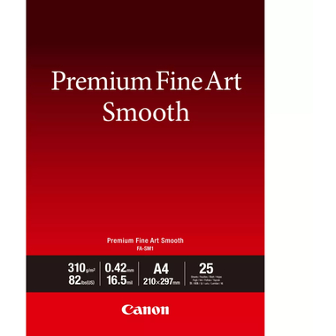 CANON Premium Paper 310g A4 FASM2A4 Fine Art Smooth 25 fogli