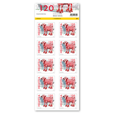 Francobolli CHF 1.20 «Designed by Stubete Gäng», foglio da 10 francobolli