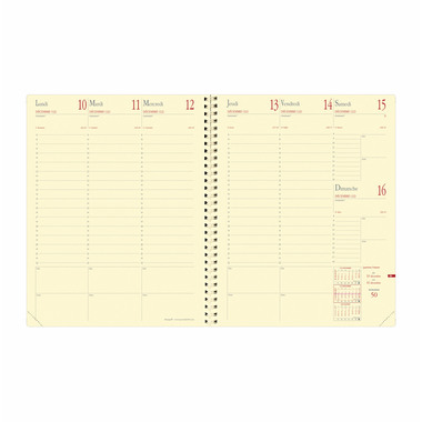QUO-VADIS Agenda Impala Manager 2026 371056Q 1W/2S schwarz FR 12x17cm
