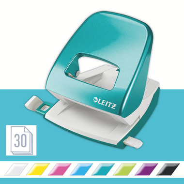 LEITZ Bucatrice/Cucitrice WOW 5095 5095-10-51 blu ghiaccio, Bundle 30 fogli