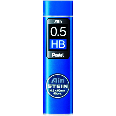 PENTEL Bleistiftmine AINSTEIN 0.5mm C275-HBO schwarz/40 Stück HB