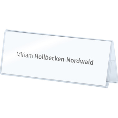 DEFLECTO Targhetta tavolo 48601 trasparente A4