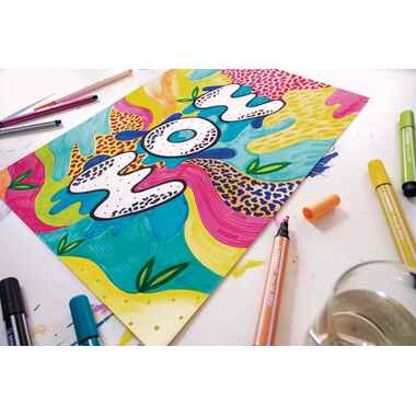 STABILO Penna Fibra 68 MAX Arty 768/12-21 ass. 12 pezzi