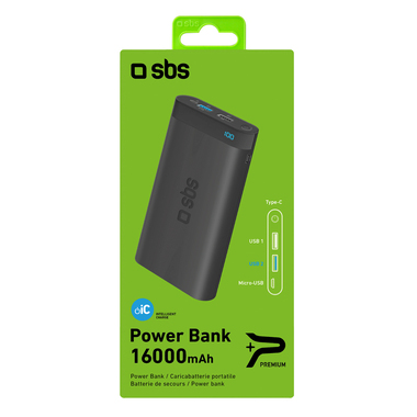 Powerbank avec entrées Type-C et Micro USB