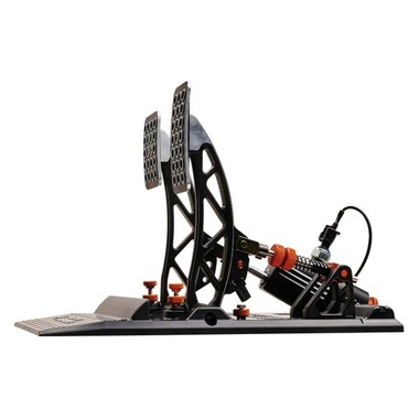 Asetek Racing Invicta Accelerator and Brake Pedal Aluminum Black Orange