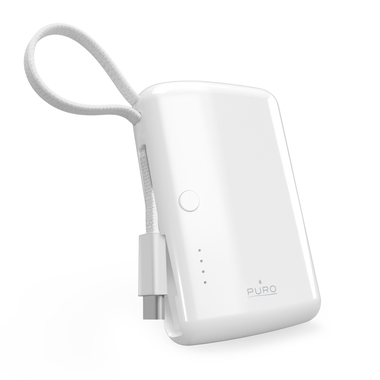 Powerbank "Power Link 10" 10000mAh mit integriertem USB-C-Kabel | Puro