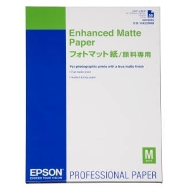 EPSON Enhanced Matte Paper A2 S042095 Stylus Pro 4000 192g 50 Blatt