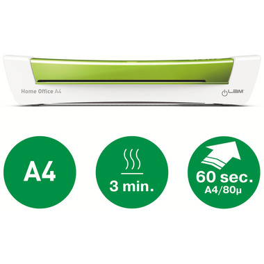 LEITZ Laminiergerät iLAM Home Office 7368-00-54 grün A4