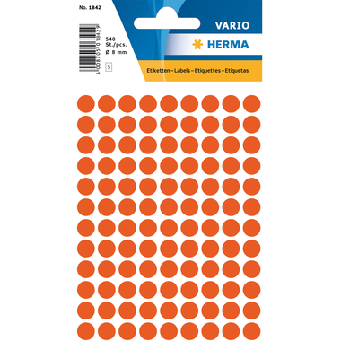 HERMA Marqueurs 8mm 1842 rouge 540 pcs.